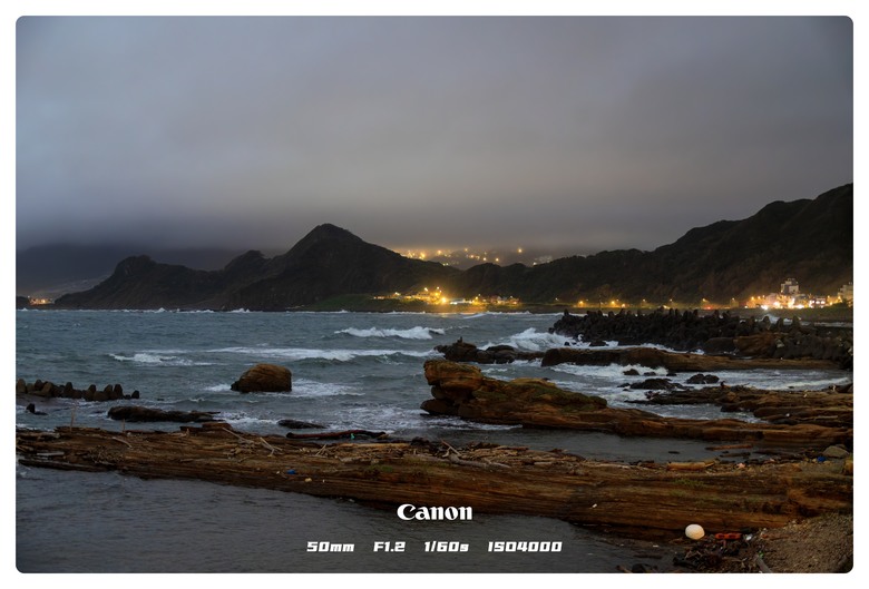 canon r5II 基隆潮境夜拍