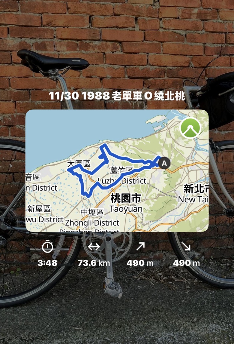11/30 1988年，老單車O繞北桃