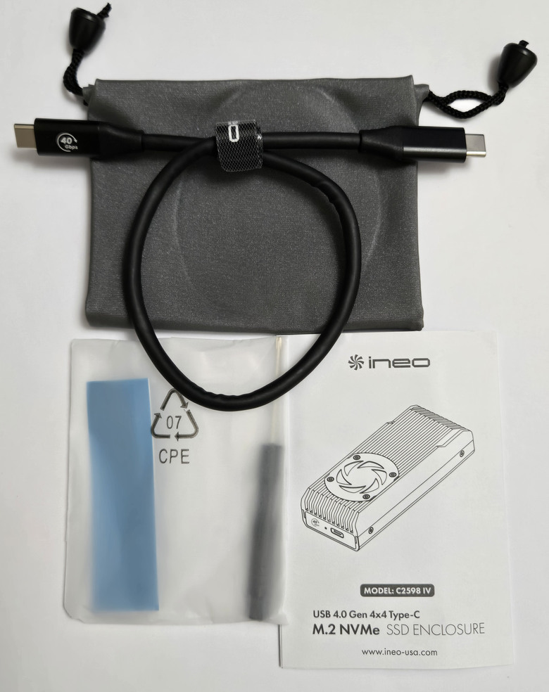 【開箱簡測】ineo C2598 IV Type C M.2 2280 NVMe USB4 外接盒效能簡測 (圖多)