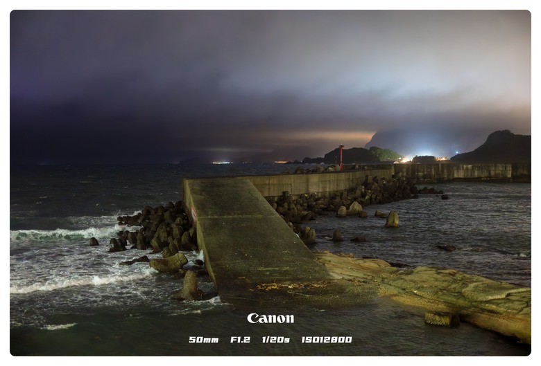canon r5II 基隆潮境夜拍