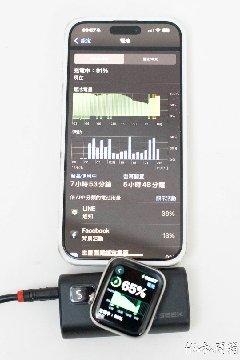 SEEK PW-517 自帶雙接頭 行動電源 開箱