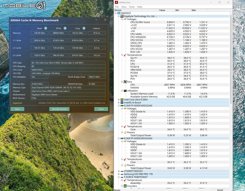 點我看大圖 Gigabyte Z890 AORUS MASTER 主機板開箱 以海量周邊連接與 AI 超頻輔助功能打造全方位平台