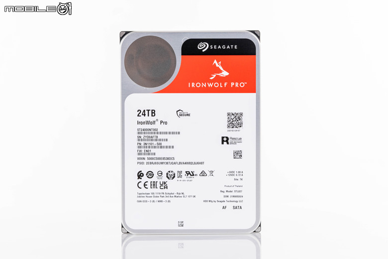 Seagate IronWolf Pro 24TB NAS 硬碟實測 以穩健姿態提供更大儲存空間