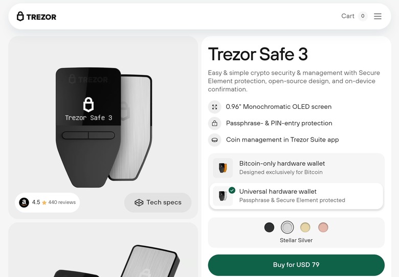 Trezor 新舊款的選擇