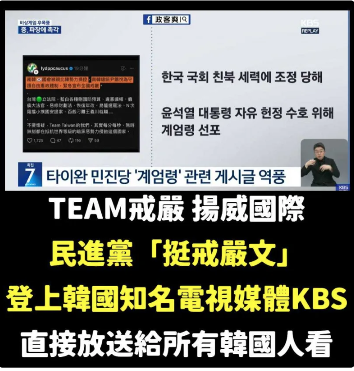 民進黨團Team尹錫悅戒嚴 登日韓媒體 韓國人痛批：你們真可恥
