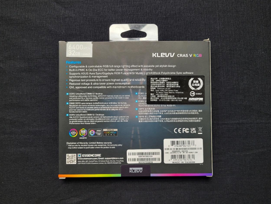 點我看大圖 低調主機的絢彩靈魂,科賦 CRAS V RGB 記憶體