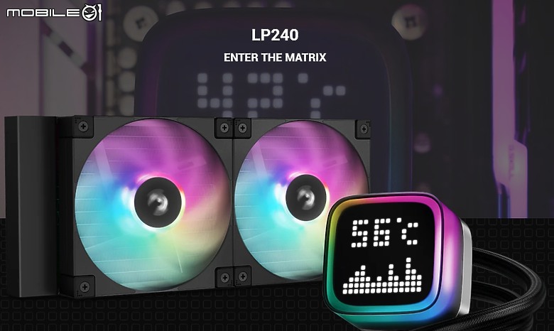 點我看大圖 矩陣 LED 顯示 DEEPCOOL LP240 一體水冷