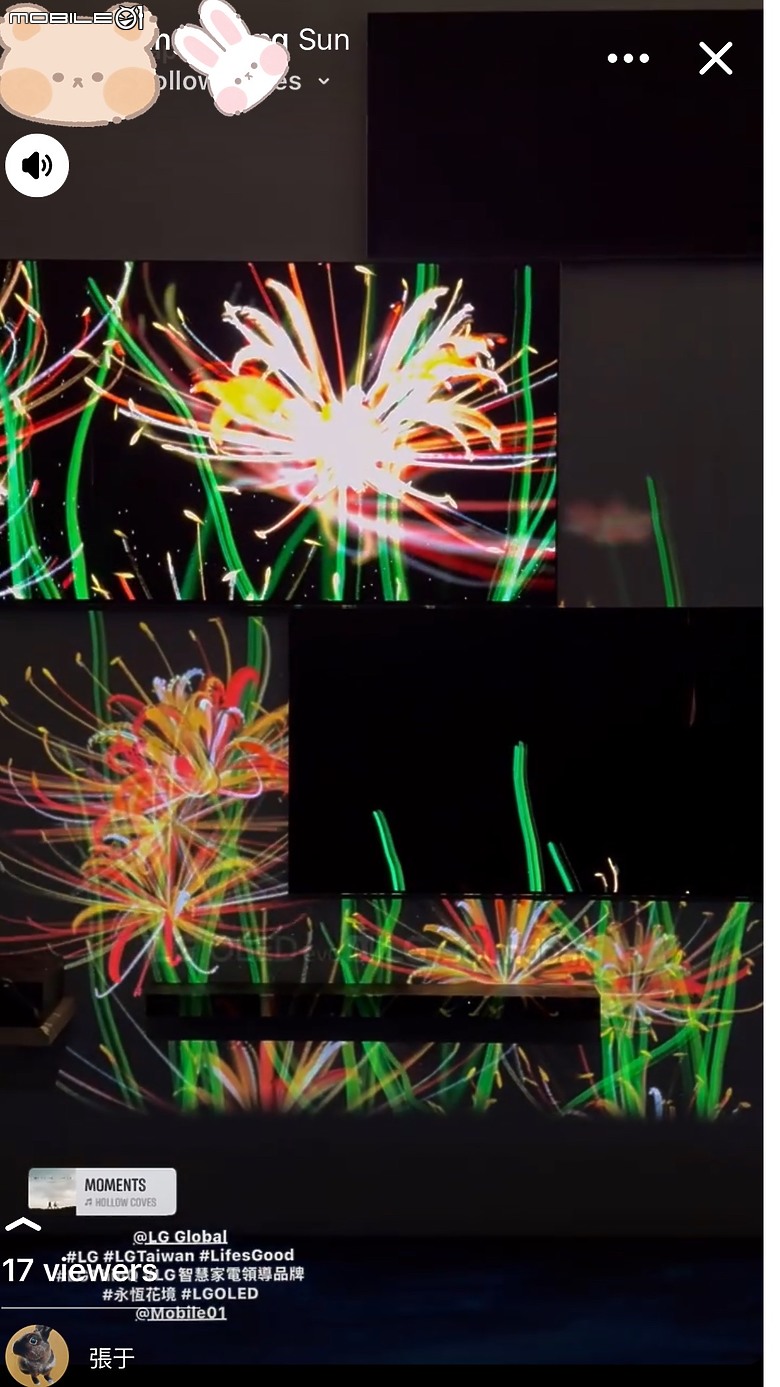 LG OLED 永恆花境藝術展 mix AI藝術家吳哲宇
