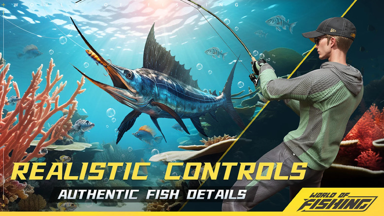 《釣魚世界》 World of Fishing 12月12日 通知上架 模擬真實釣魚的3D休閒手遊 | 第一視角體驗拋、刺、滑等操作 拜訪著名漁場 收集不同魚種 高清3D真實感 簡單易玩