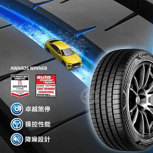 超越期待的表現-固特異EAGLE F1 ASYMMETRIC 6 體驗心得