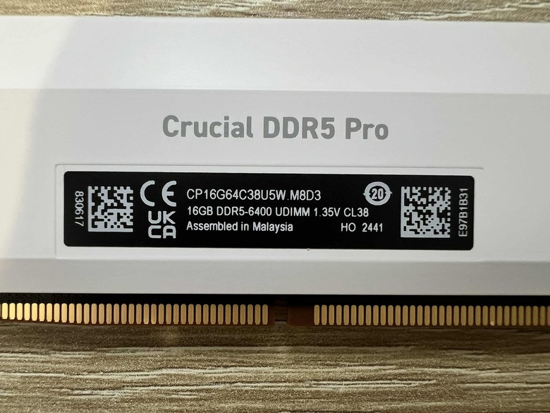 美光 Crucial Pro DDR5- 6400（2*16GB）DDR5再進化