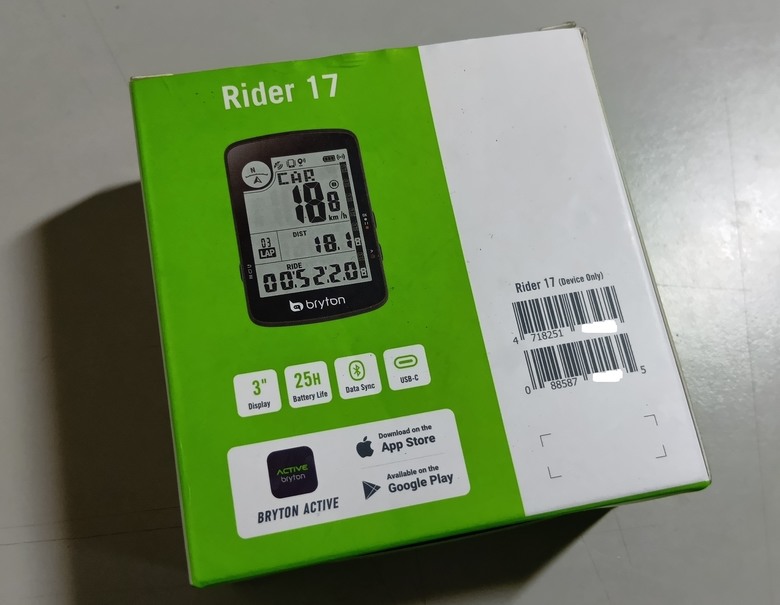 早該開箱卻「作業」遲交的 Bryton Rider 17車錶介紹