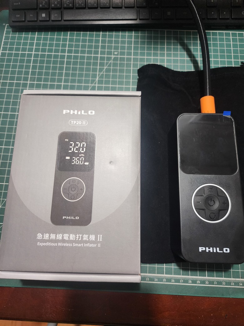 PHILO TP20II 急速無線電動打氣機II 開箱與使用心得