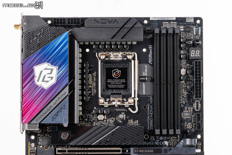 華擎 PHANTOM GAMING Z890 NOVA WIFI 主機板開箱實測 以雙生旗艦配置提供不同視覺選擇