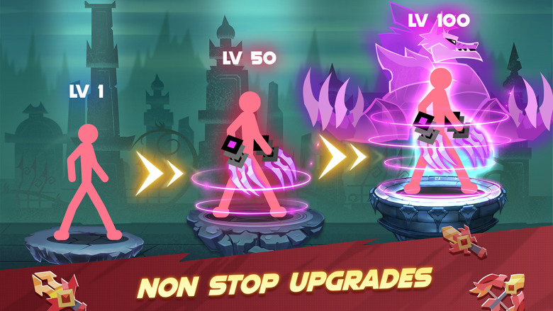 《棍人對戰怪物: Idle RPG》 Stickman vs Monster 1月2日 通知上架 橫版火柴人題材放置型 RPG | 快節奏動作 ARPG 技能升級 抽取武器、技能、寵物