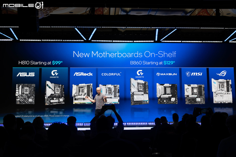 【CES2025】Intel 推出 Core Ultra 200S Non-K 版處理器以及 B860／H810 主機板晶片組