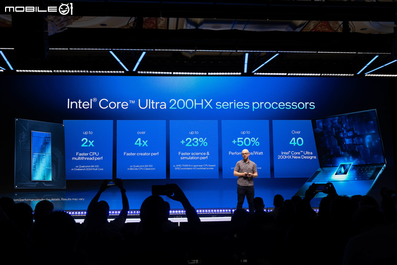 【CES2025】Intel Core Ultra 200H／HX 處理器效能詳解 以新核心架構達成能效兼具表現