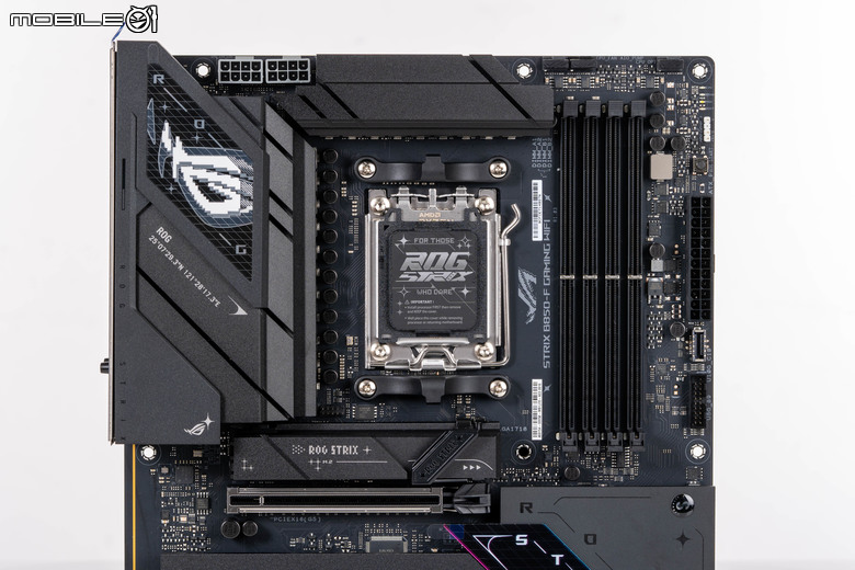 ROG STRIX B850 GAMING-F WiFI 主機板開箱實測 在主流等級提供雙 PCIe Gen 5 SSD 插槽頂規配置