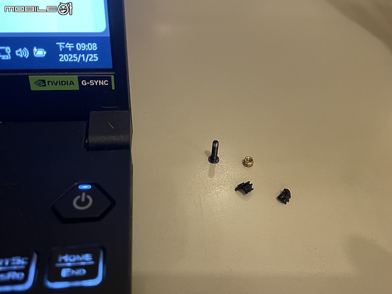 TUF FX607 JV 號稱軍規的 轉軸基座竟然也會自爆了-已出保固維修完畢