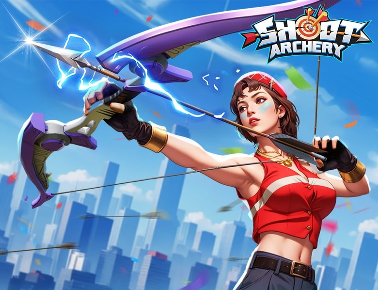 《射死你：真人在線射擊對戰》 Shoot Archery: Online PVP 1V1 回合制真實對戰 | 簡單玩法 拖動屏幕 調整力度 單指遊玩 搞笑武器 爆頭一擊 開啟你的快樂射箭之旅