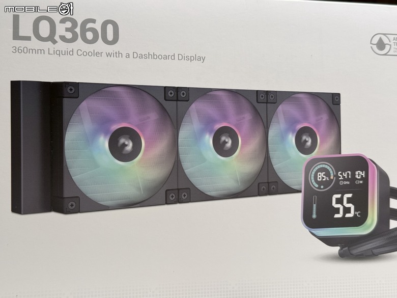 時時監控!九州風神 LQ360 帶監控螢幕水冷