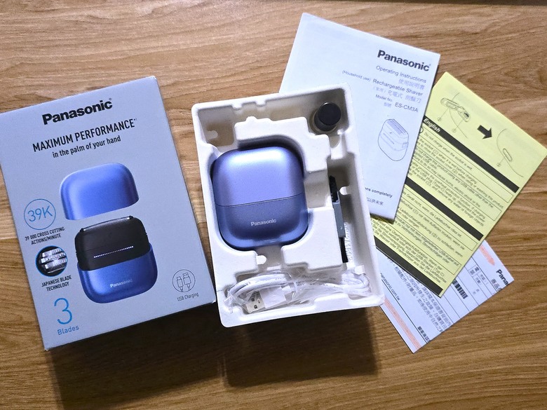 【小惡魔畫蛇添福】與蛇共舞,刮出好運 Panasonic ES-CM3A掌上型三枚刃觸控電鬍刀小精靈(炫光紫)
