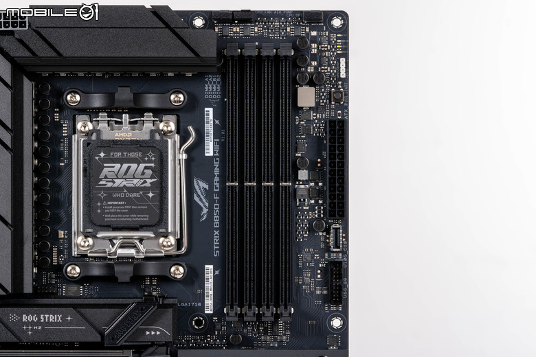 ROG STRIX B850 GAMING-F WiFI 主機板開箱實測 在主流等級提供雙 PCIe Gen 5 SSD 插槽頂規配置