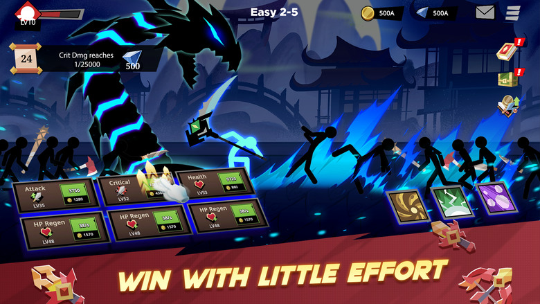 《棍人對戰怪物: Idle RPG》 Stickman vs Monster 1月2日 通知上架 橫版火柴人題材放置型 RPG | 快節奏動作 ARPG 技能升級 抽取武器、技能、寵物