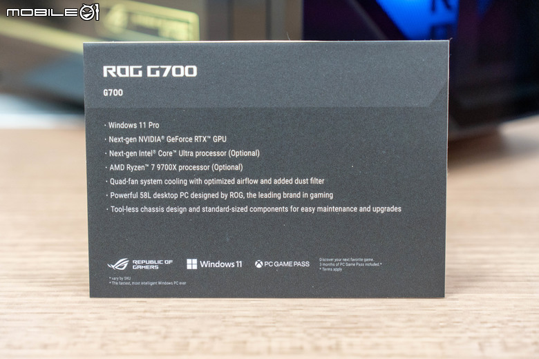 【CES2025】ROG 推出新款旗艦電競桌機 G700 以透明穿透燈效視覺搭配四風扇散熱打造高效能平台