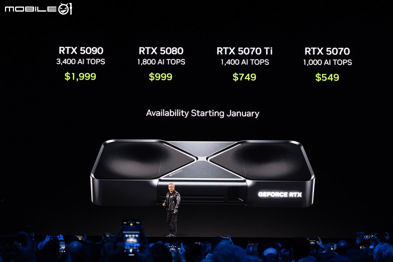 【CES2025】NVIDIA 推出 Blackwell GeForce RTX 50 系列顯示卡 再度創造顯示卡效能天花板(價格也是)