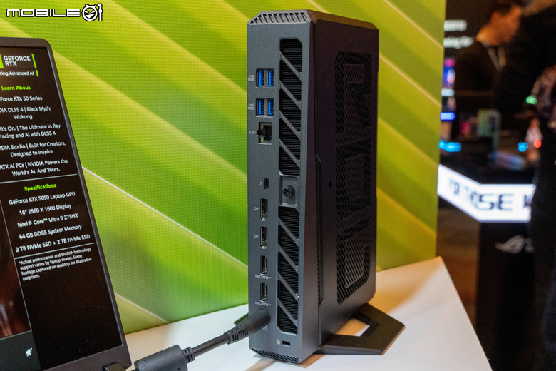 【CES2025】ROG 推出搭載 NVIDIA RTX 50 顯卡的新款 ROG NUC 迷你主機 以小空間獲得更多規格支援