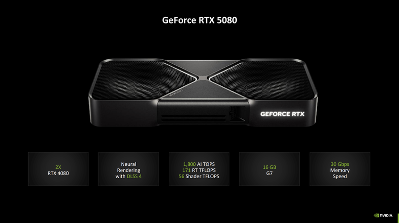 點我看大圖 NVIDIA GeForce RTX 5080 創始版顯示卡開箱實測 老黃刀法再度精湛切割 4K 解析度遊戲新顯卡的必選之作?
