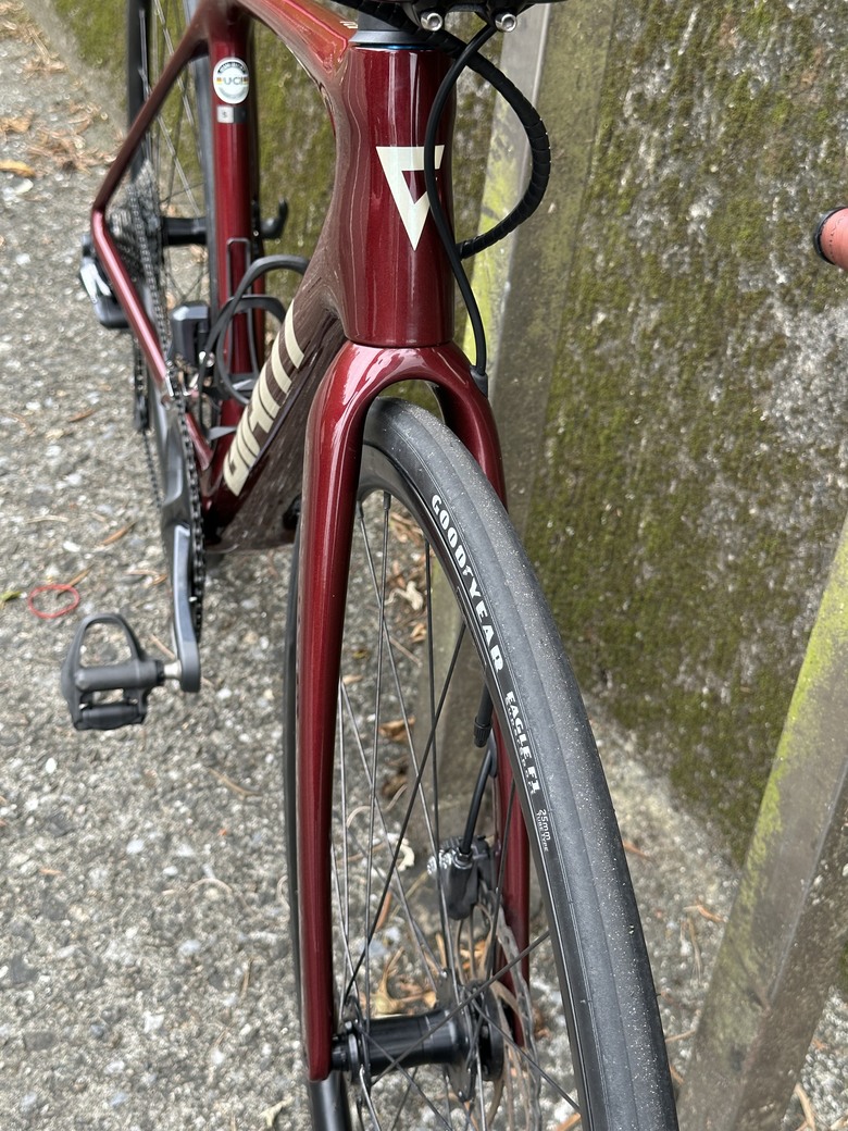 點我看大圖 組一台小時候的夢想ISP車架—GIANT TCR ADVANCED SL 星夜紅(九代TCR)