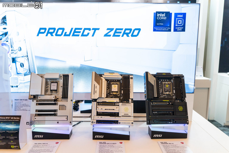 【CES2025】微星展出獨特 Project Zero X 壁插概念機殼設計 將主機板與顯示卡 IO 埠轉向隱藏 達成 270 度零死角美形配置