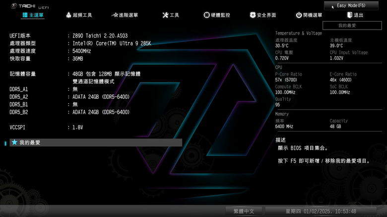 ASRock Z890 Taichi 主機板開箱實測 提供 9 組 M.2 SSD 海量插槽旗艦主板 feat. Intel 新微碼 BIOS 效能實測