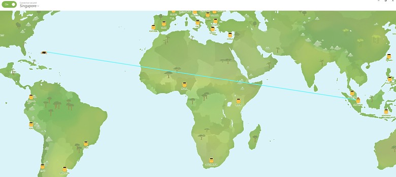 TunnelBear VPN 定位異常