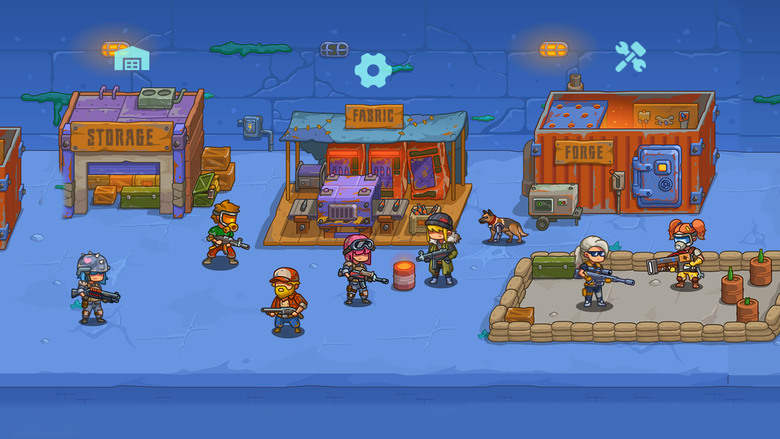 《塔式列車:殭屍防禦 2D》 Tower Train: Zombie Defense 2D 末日世界 殭屍來襲 軌道列車 聚集倖存者 建立軍隊 對抗一波又一波的殭屍 收集升級英雄 管理基地