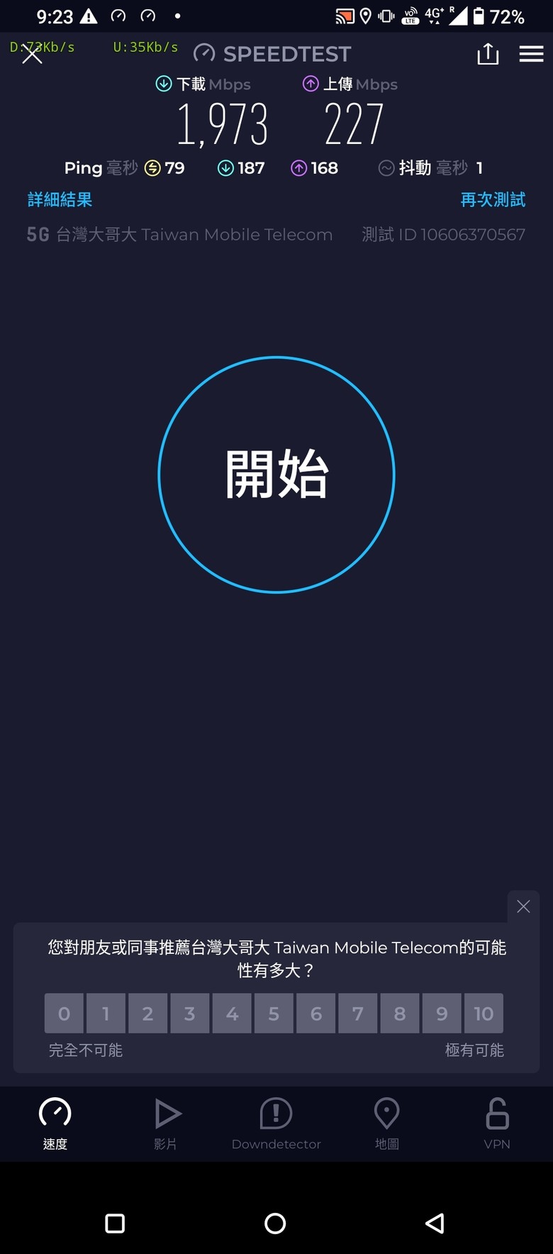 [心得] 台灣大哥大 預付卡漫遊日本 SoftBank 5G毫米波速度測試