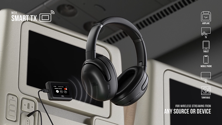 【CES2025】JBL 推萬元級耳罩式耳機 Tour ONE M3，首搭帶螢幕的無線音訊發射器！