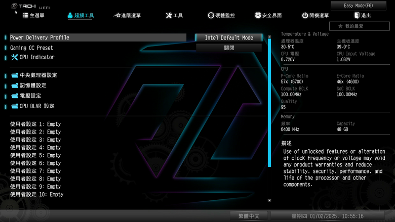 ASRock Z890 Taichi 主機板開箱實測 提供 9 組 M.2 SSD 海量插槽旗艦主板 feat. Intel 新微碼 BIOS 效能實測