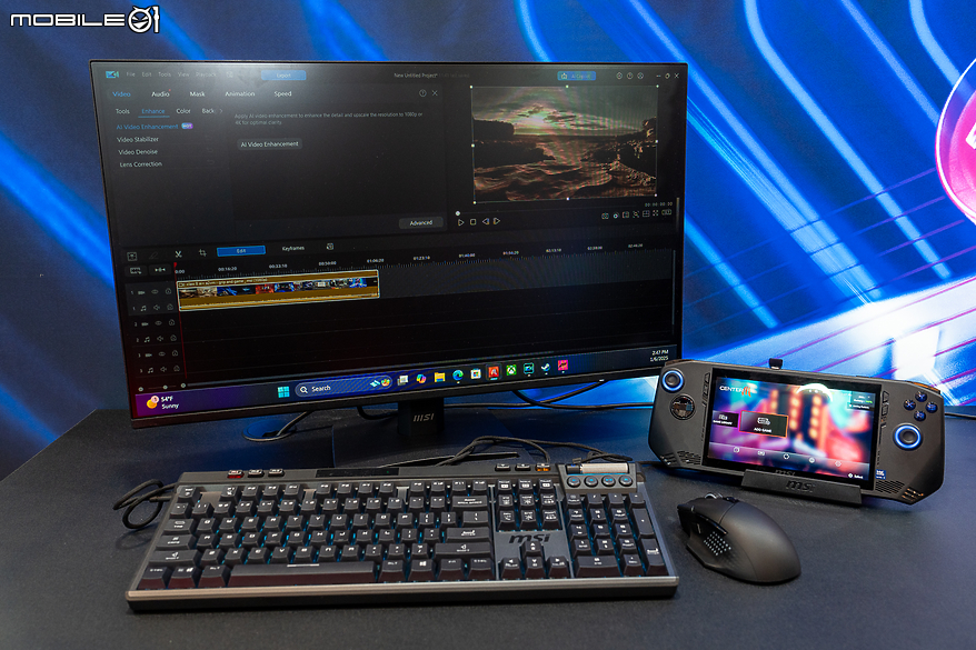 【CES2025】MSI 推出 Claw 7 AI+ A2VM 更新版電競掌機 Claw 8 AI+ 配件同步現身