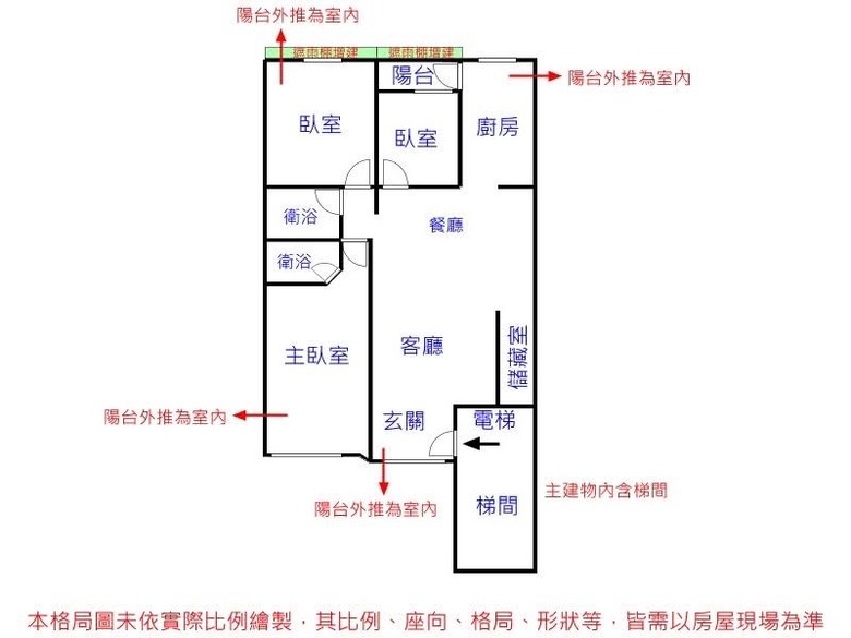 八德路一層一戶3房超稀有華廈
