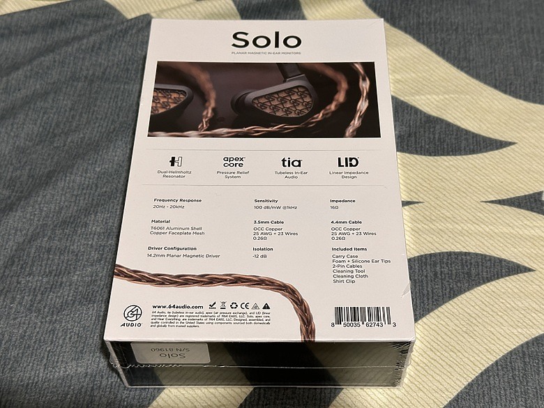 外型低調，價格卻不低調的平板耳道耳機64 Audio Solo