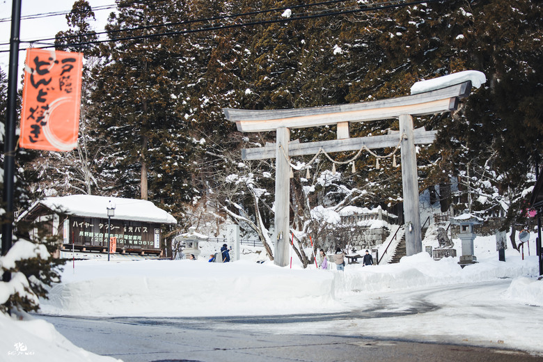 【日本長野】雪景戶隱神社
