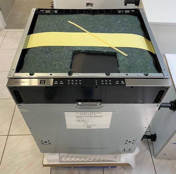 SAKURA櫻花 全嵌式自動開門洗碗機 E7783 洗碗機漏水 災情分享及處理狀況