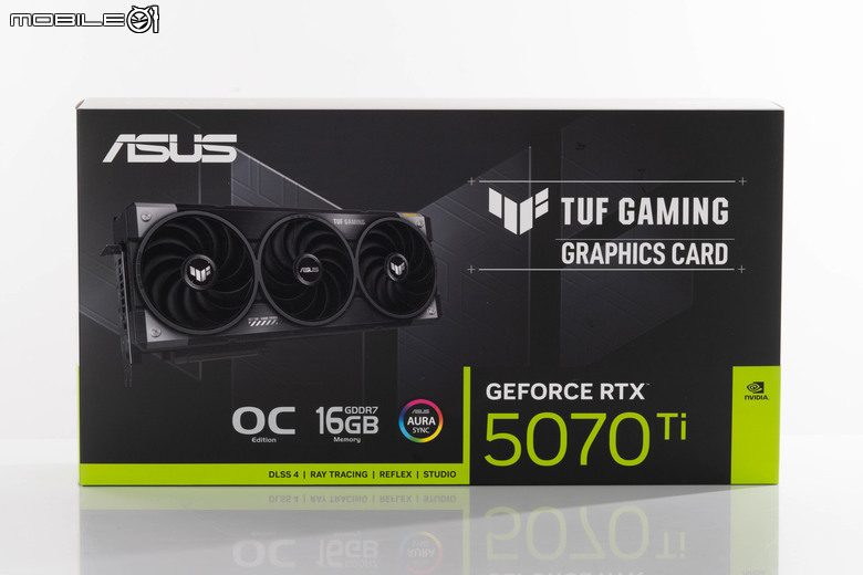 ASUS TUF GeForce RTX 5070 Ti O16G GAMING 顯示卡開箱實測 以優異散熱性能帶來效能加值的超頻卡選擇