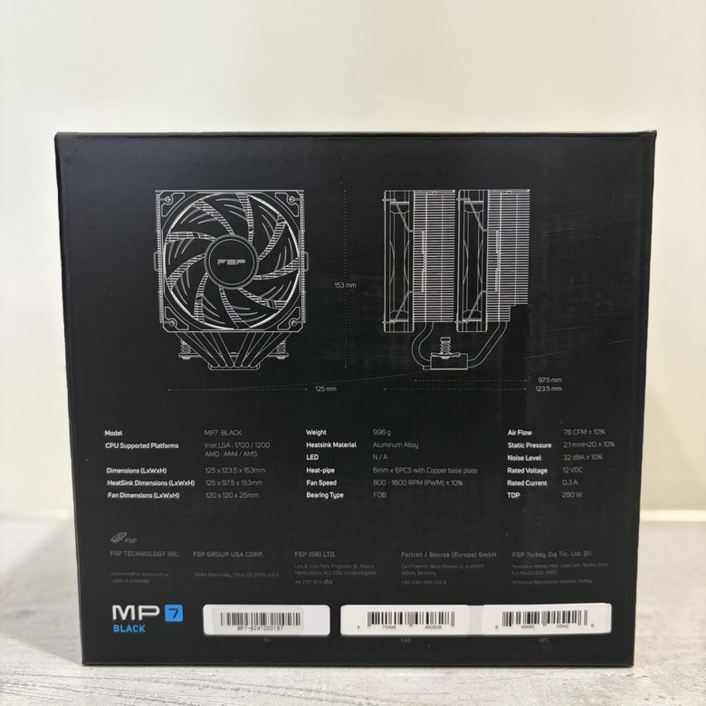 「竭誠相待,蛇我其誰」全漢 FSP MP7 Black 空冷散熱器 產品體驗 心得分享