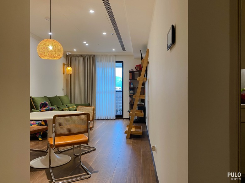 【開箱】台北22坪新屋裝潢，藤編木質混搭風