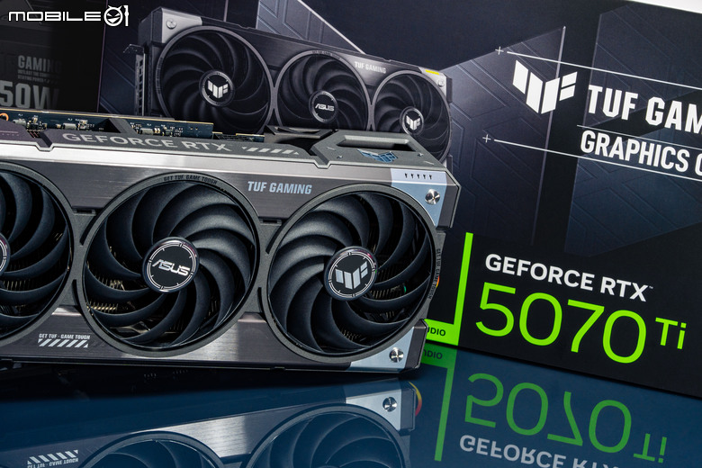 ASUS TUF GeForce RTX 5070 Ti O16G GAMING 顯示卡開箱實測 以優異散熱性能帶來效能加值的超頻卡選擇