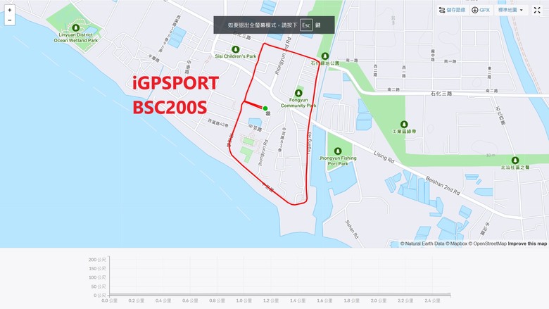 最便宜的-彩色款iGPSport BSC200S不專業開箱（加導航測試篇）